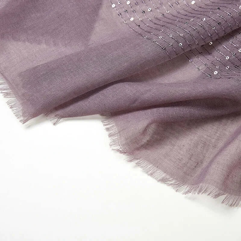 Glitter Shimmer Muslim Hijabs Women Long Solid Bubble Chiffon Scarf High Quality Shawl Scarves Woman Headscarf