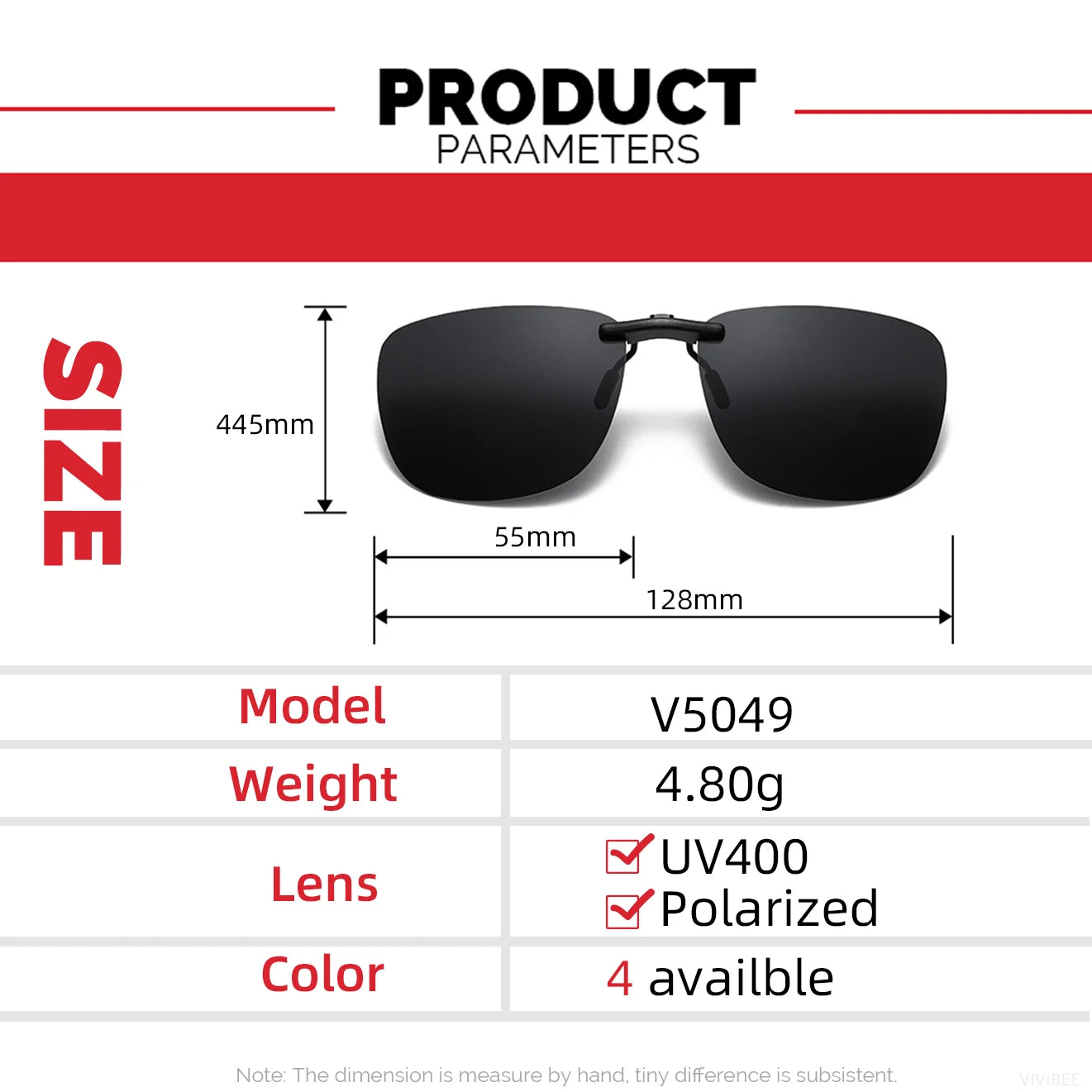 Square Clip On Sunglasses Women