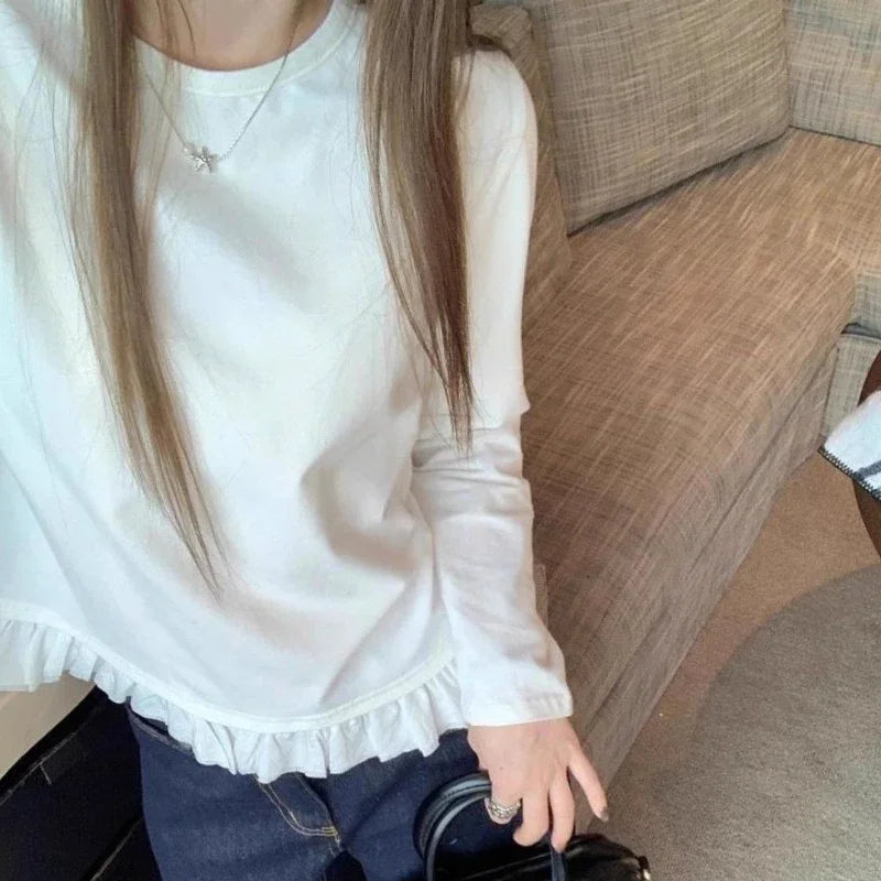 Versatile and Simple White Inner Wear Top Clothes