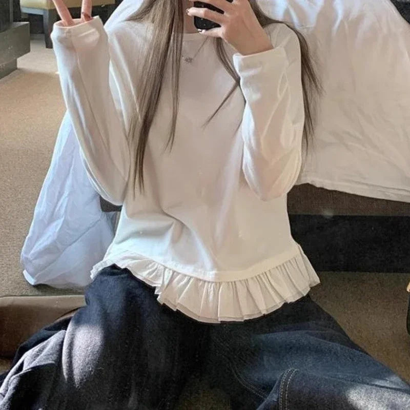 Versatile and Simple White Inner Wear Top Clothes