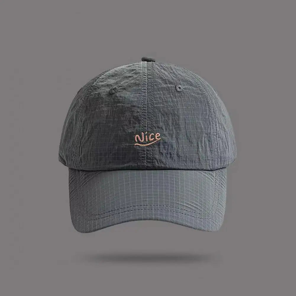Fashion Plaid Thin Sun Cap
