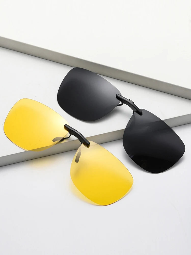 Square Clip On Sunglasses Women