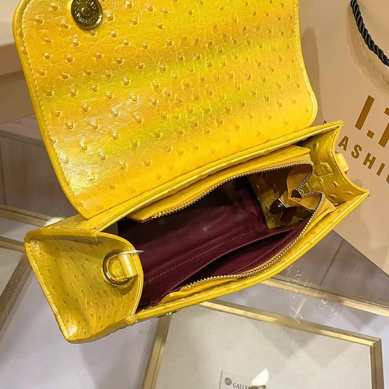 New Ostrich Pattern Underarm Handbag
