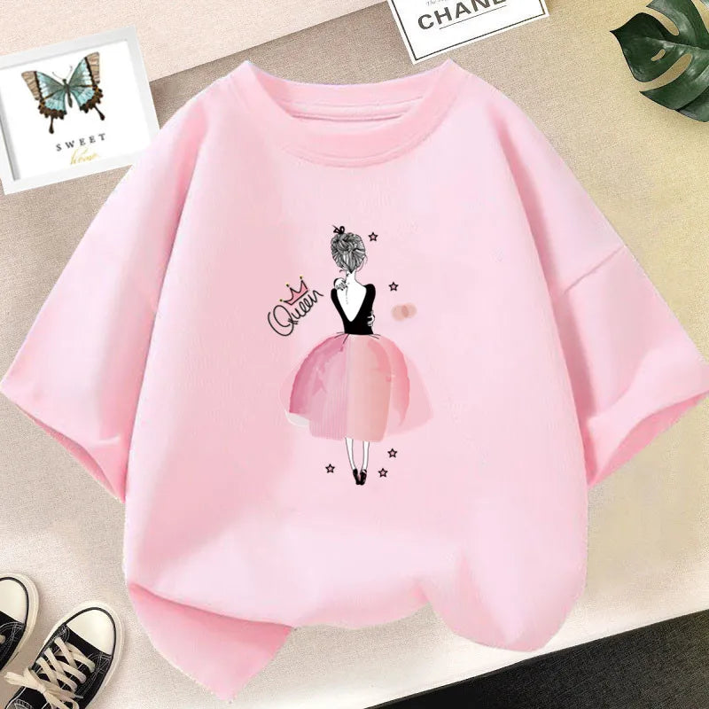 Strawberry Girl Short Sleeved T Shirt