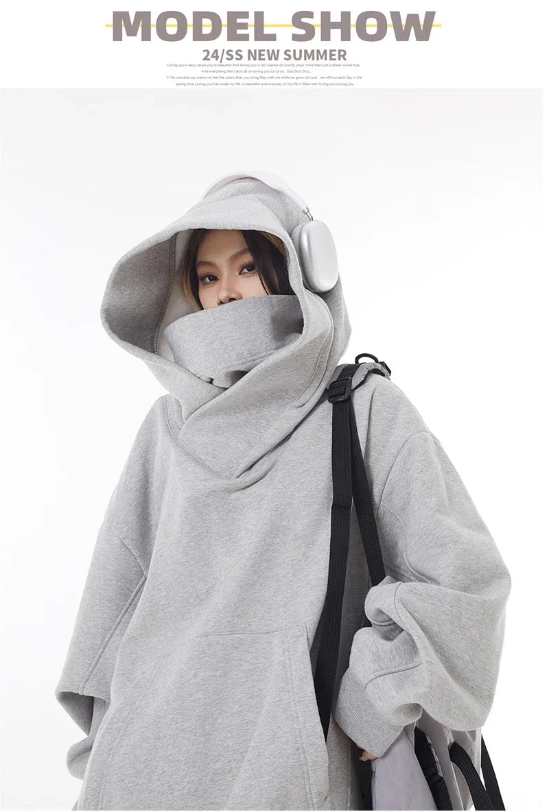 Sweatshirts Hip Hop Japanese Streetwear Oversized Hoodie