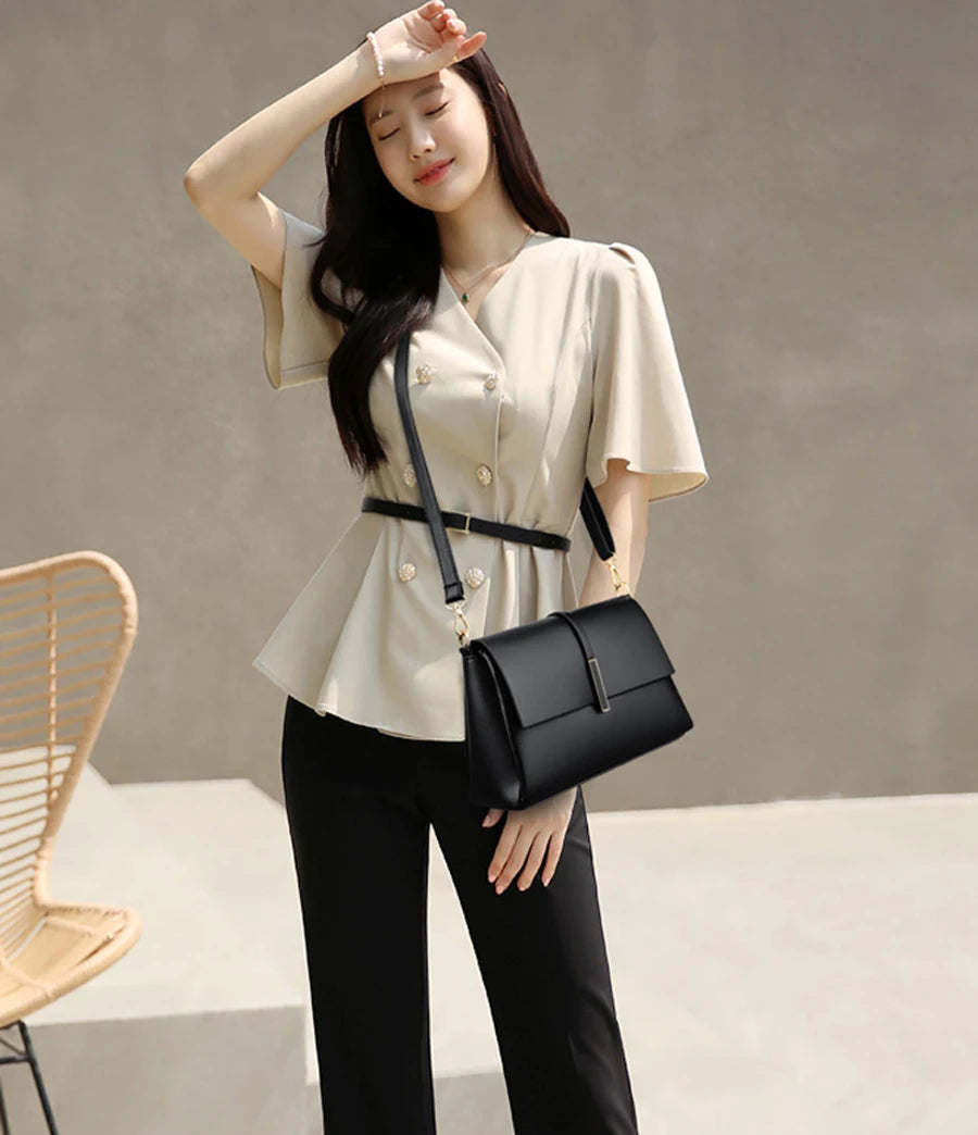 Soft Leather Luxury Shoulder Crossbody