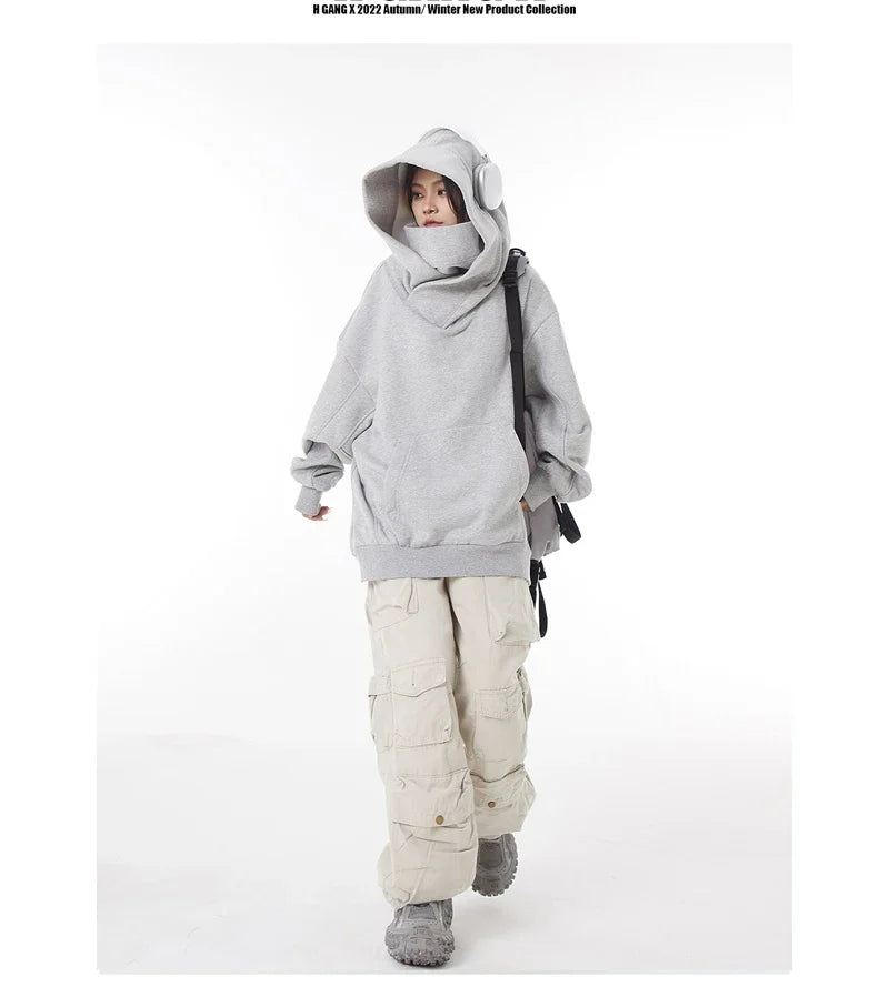 Sweatshirts Hip Hop Japanese Streetwear Oversized Hoodie