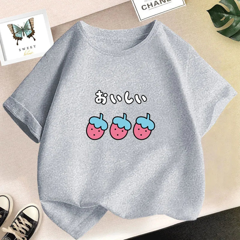 Strawberry Girl Short Sleeved T Shirt
