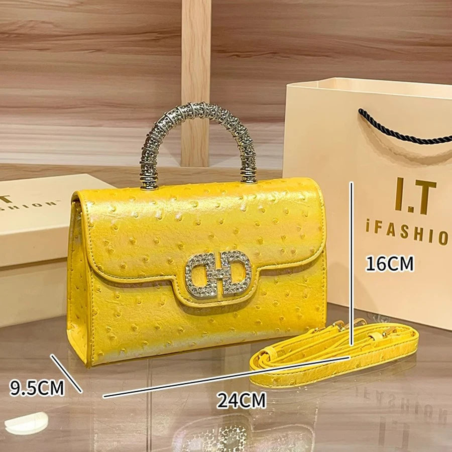 New Ostrich Pattern Underarm Handbag
