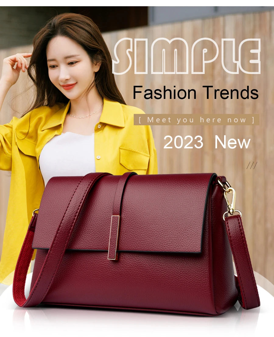 Soft Leather Luxury Shoulder Crossbody