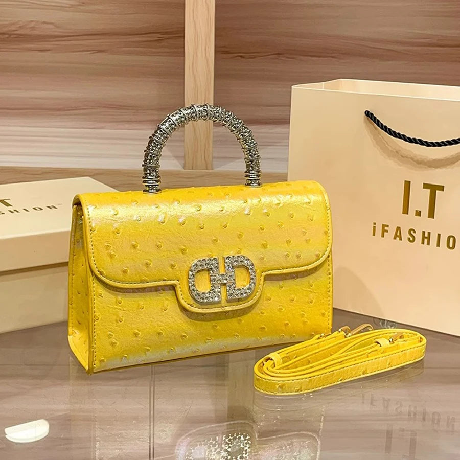 New Ostrich Pattern Underarm Handbag