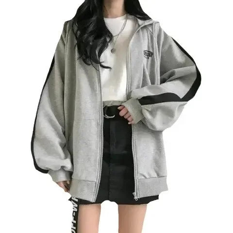 Korean Version Embroidered Fleece Zipper