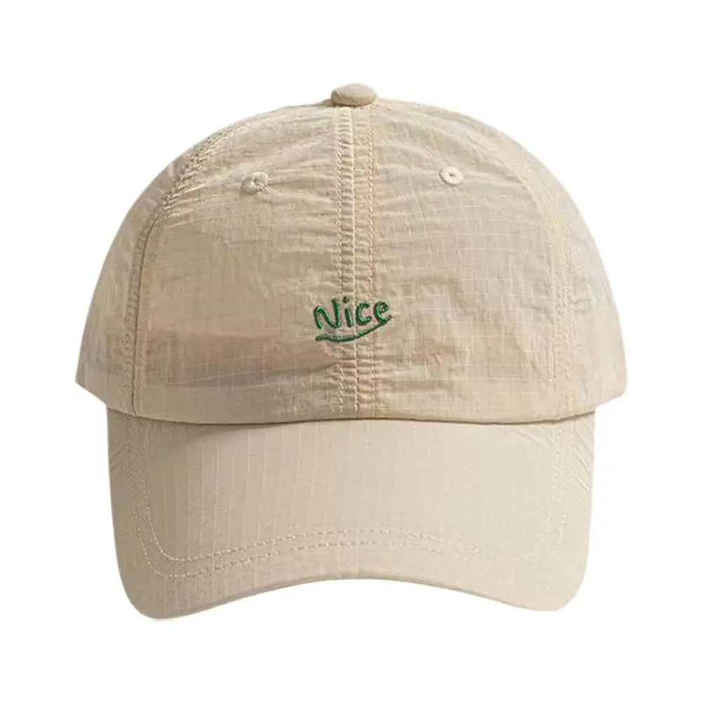 Fashion Plaid Thin Sun Cap