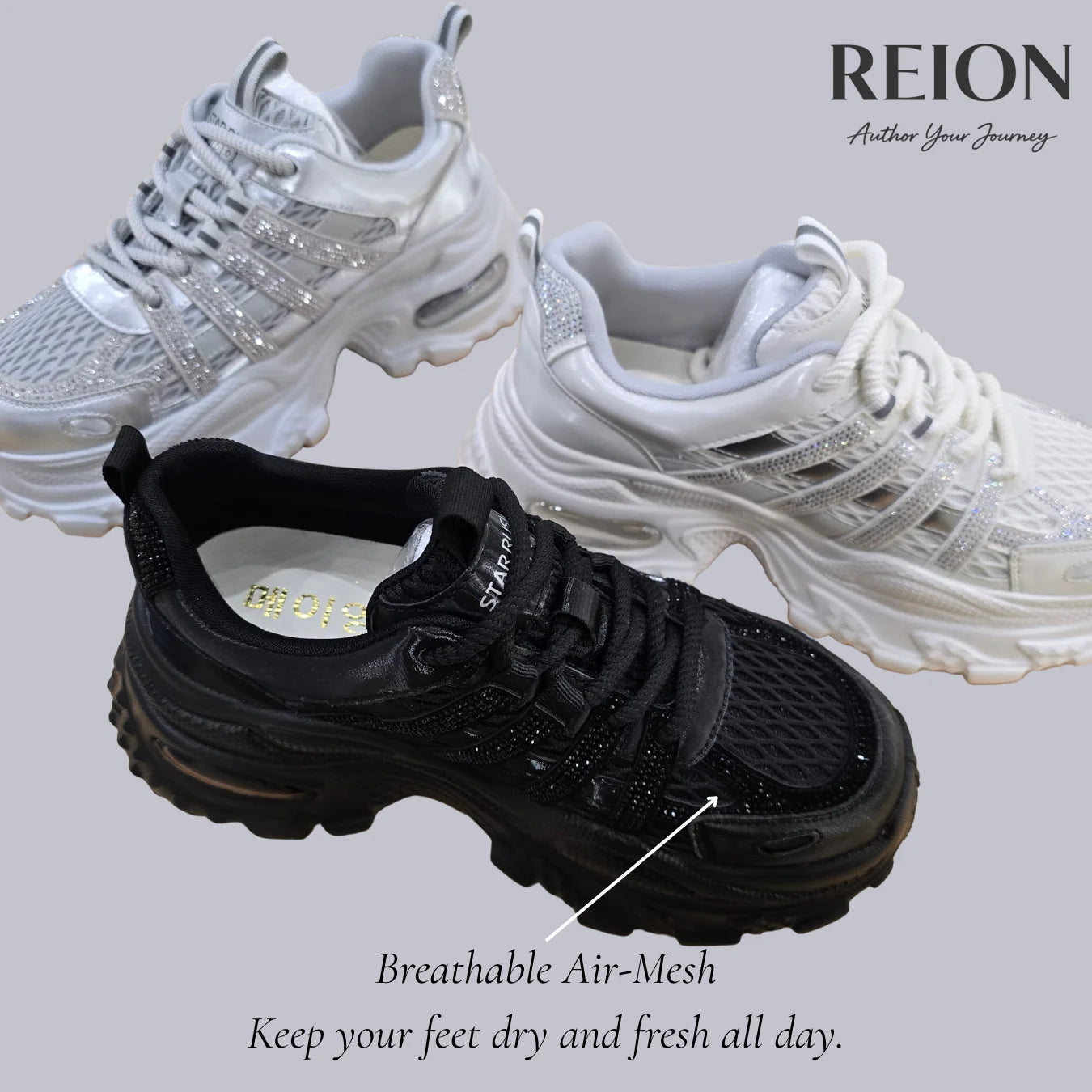 REION  Sneakers Women Breathable Mesh