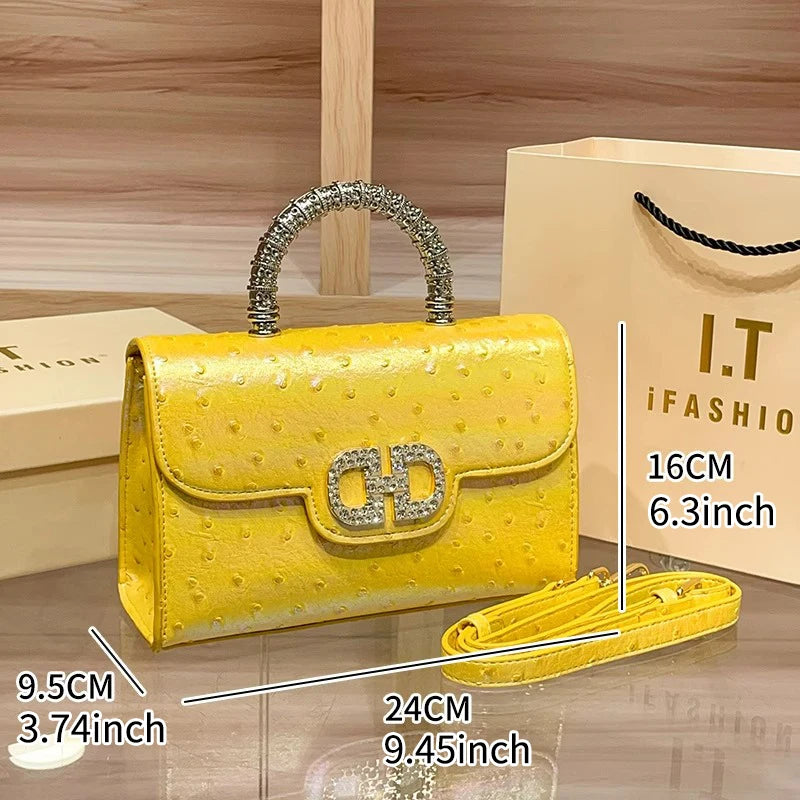 New Ostrich Pattern Underarm Handbag