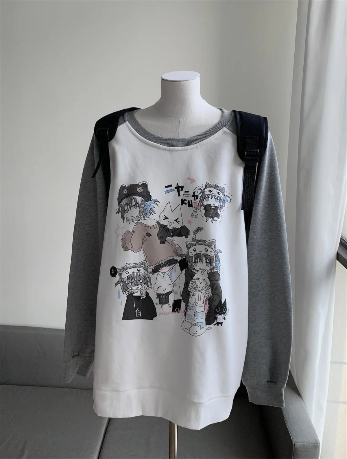 Aesthetic Cute All Match O Neck Tops Hip-hop