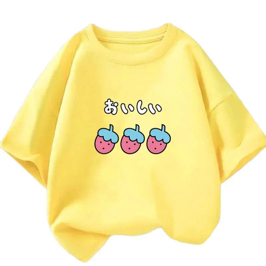 Strawberry Girl Short Sleeved T Shirt