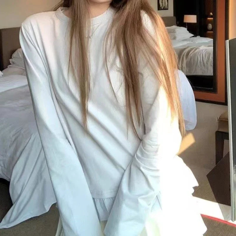 Versatile and Simple White Inner Wear Top Clothes