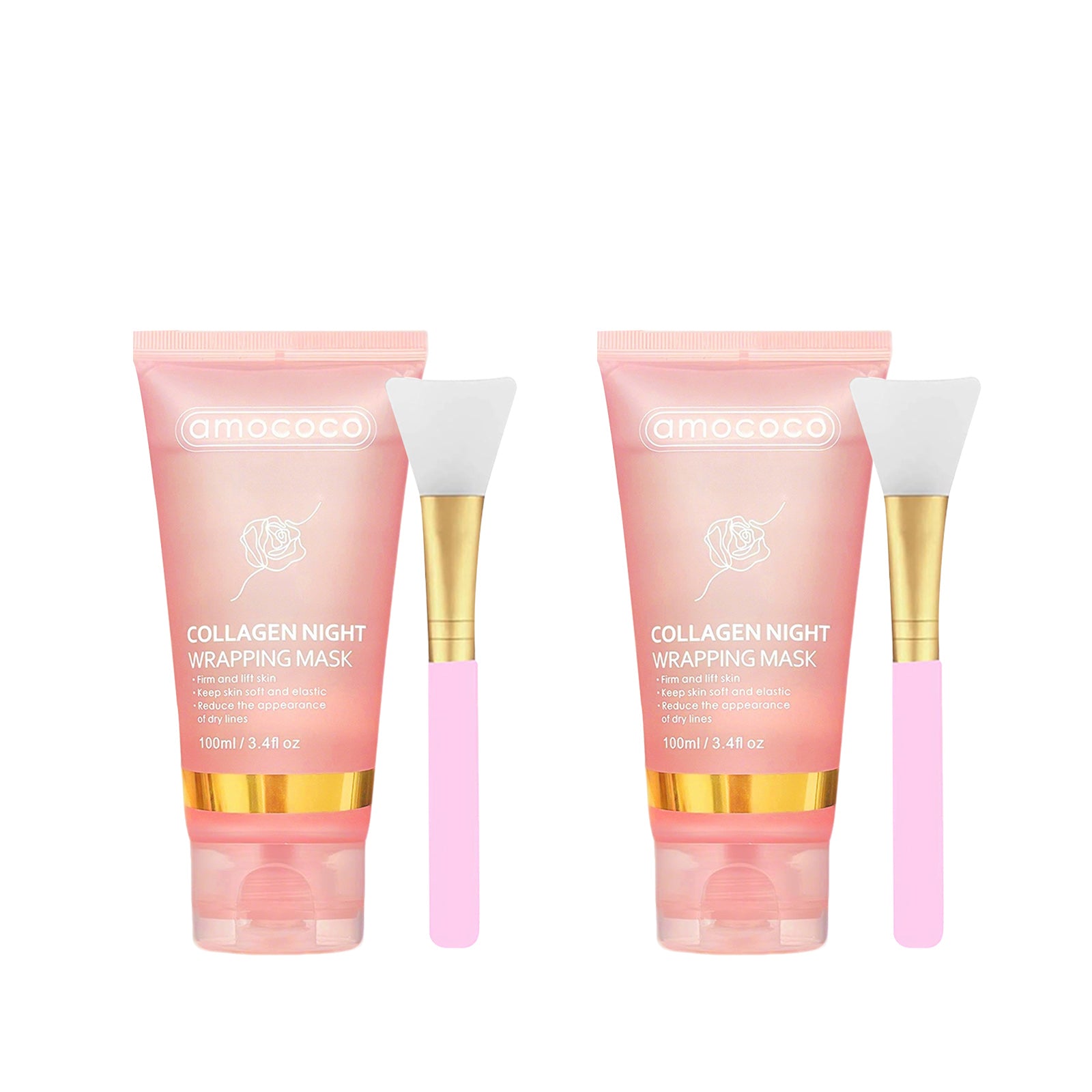 Only Supports Self Pickup With Waybill Collagen Night Wrapping Mask Firm & Lift Skin, Keep Soft & Elastic, Reduce Dry Lines