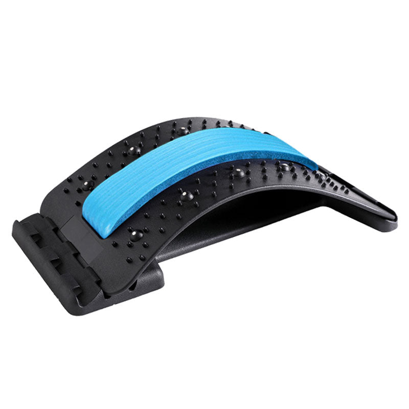 Back Massager & Stretcher – Adjustable Lumbar Support with Acupressure Points for Spine, Neck & Muscle Pain Relief